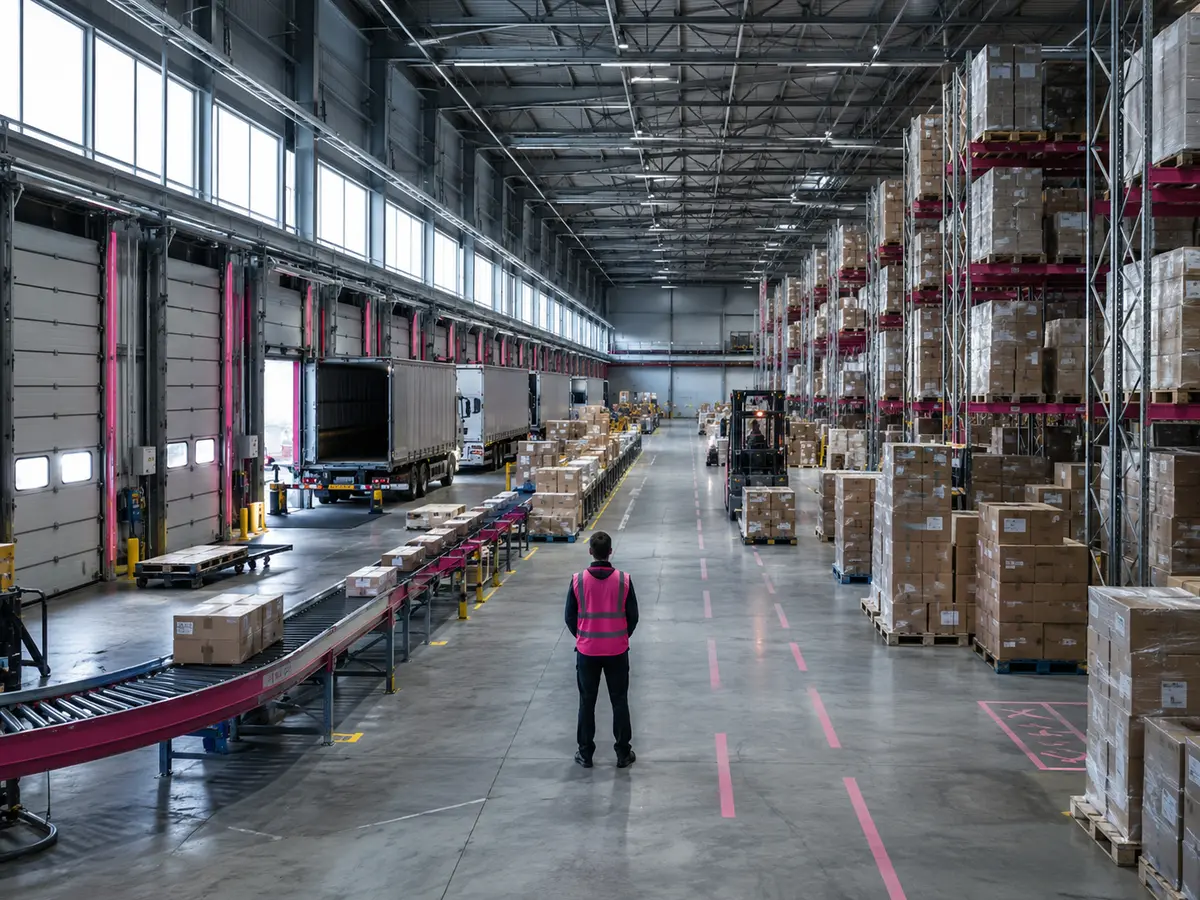 Operations, Logistik und Supply Chain im Distributionszentrum